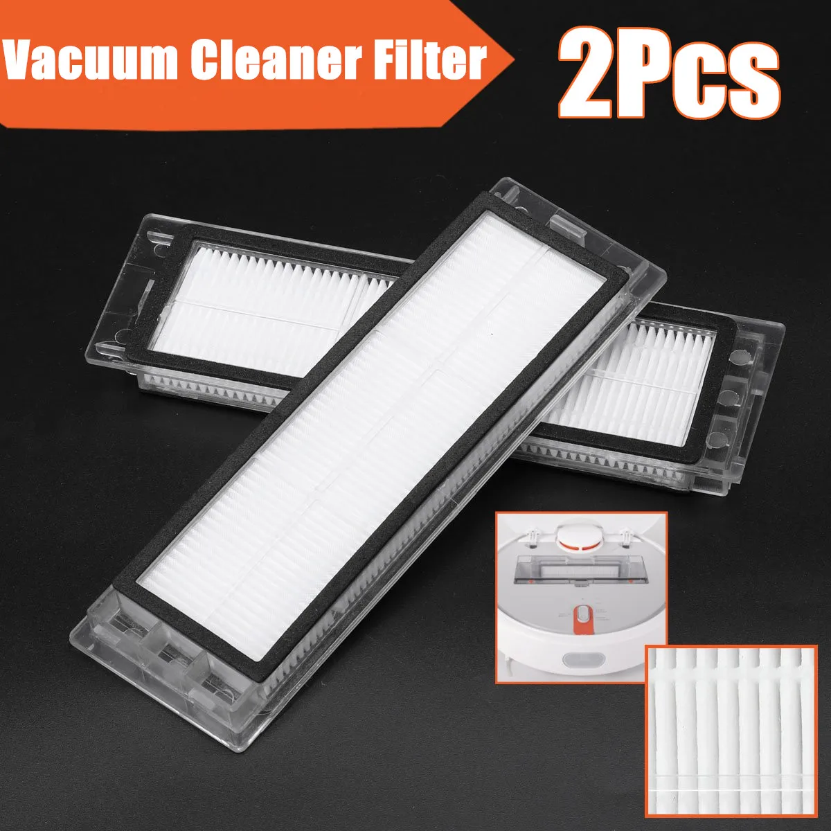 2Pcs Suitable for Robotic Vacuum Cleaner robotic parts Pack HEPA Filter for Xiaomi Mi S50 S51 Robot Filters cleaner accessories
2Pcs Suitable for Robotic Vacuum Cleaner robotic parts Pack HEPA Filter for Xiaomi Mi S50 S51 Robot Filters cleaner accessories