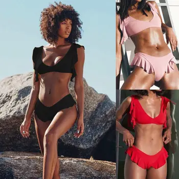 Women Summer Sexy 2 Piece set Swimming Swimwear Ruffles Floral Bikini Set Women Swimsuit Bathing Suit
Women Summer Sexy 2 Piece set Swimming Swimwear Ruffles Floral Bikini Set Women Swimsuit Bathing Suit