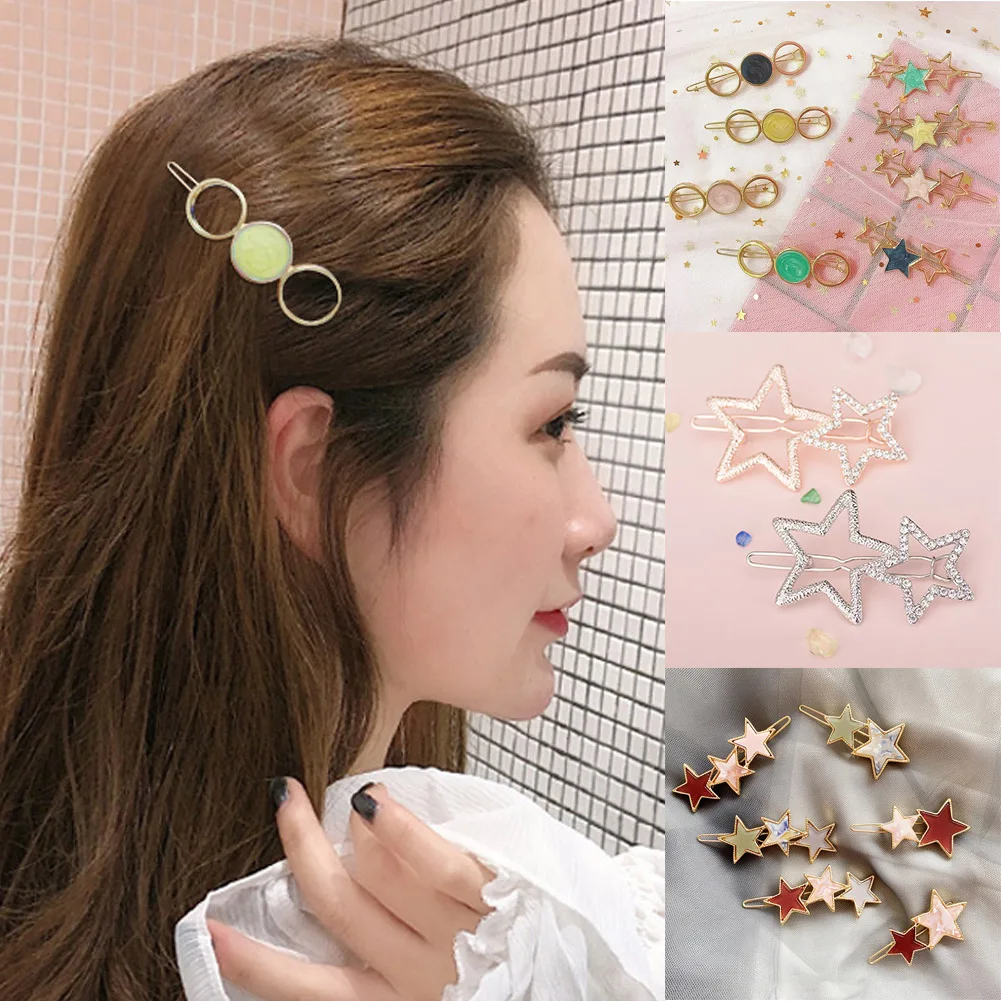 2019 New Women Cute Acetate Round Star Alloy Hair Clip Headwear Hair Ornament Headband Hairpin Barrette Fashion Hair Accessories
2019 New Women Cute Acetate Round Star Alloy Hair Clip Headwear Hair Ornament Headband Hairpin Barrette Fashion Hair Accessories