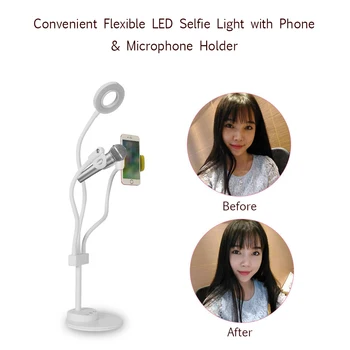6W USB Powered Operated 36LED Light Round Selfie Camera Lamp T-ouch Control 360° Rotatable Angle For Live Show Taking Pictures
6W USB Powered Operated 36LED Light Round Selfie Camera Lamp T-ouch Control 360° Rotatable Angle For Live Show Taking Pictures