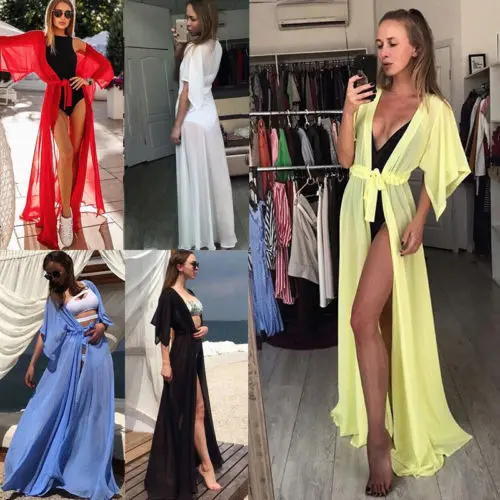 Fashion Women Ladies Bathing Suit Sexy Bikini Swimwear Cover Up Beach Long Maxi Shirts
Fashion Women Ladies Bathing Suit Sexy Bikini Swimwear Cover Up Beach Long Maxi Shirts