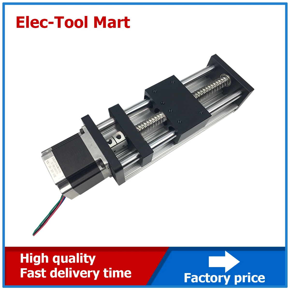 GGP SFU1204/1605/1610 Ball Screw Sliding Table Linear Motion Guide Rail stroke 100-1000MM + Nema 23 Stepper Motor
GGP SFU1204/1605/1610 Ball Screw Sliding Table Linear Motion Guide Rail stroke 100-1000MM + Nema 23 Stepper Motor