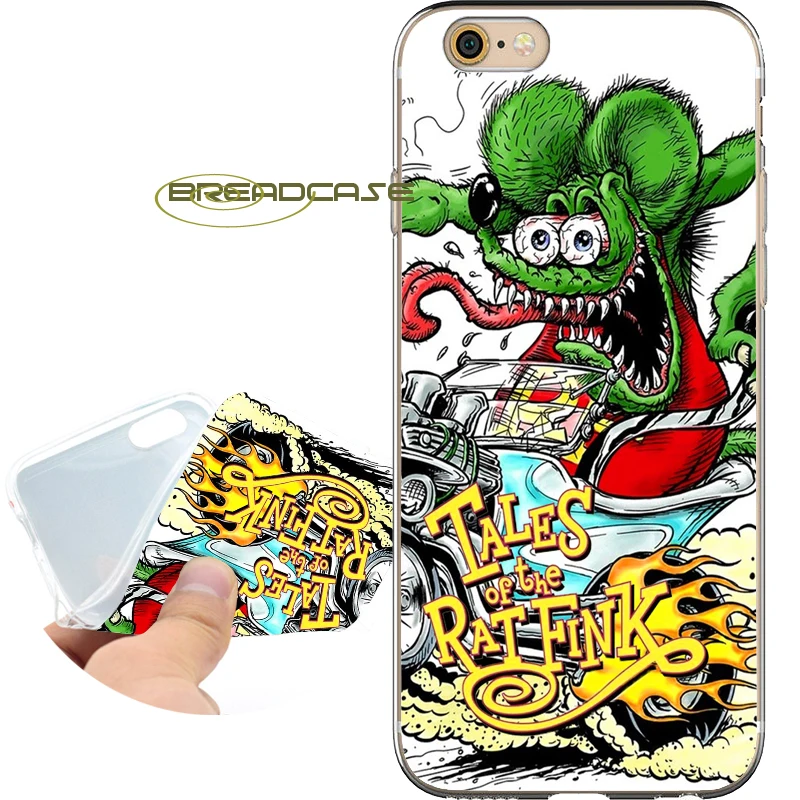Fundas RatFink Hot Rod Shell Cases for iPhone 10 X 8 7 6S 6 Plus 5S SE 5 5C 4S 4 iPod Touch 6 5 Soft Clear TPU Silicone Cover.
Fundas RatFink Hot Rod Shell Cases for iPhone 10 X 8 7 6S 6 Plus 5S SE 5 5C 4S 4 iPod Touch 6 5 Soft Clear TPU Silicone Cover.