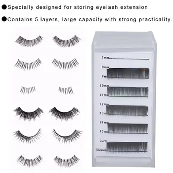 5 Layers False Eyelash Storage Box Display Container Eyelashes Pallet Holder Grafting Box Eyelash Curler
5 Layers False Eyelash Storage Box Display Container Eyelashes Pallet Holder Grafting Box Eyelash Curler