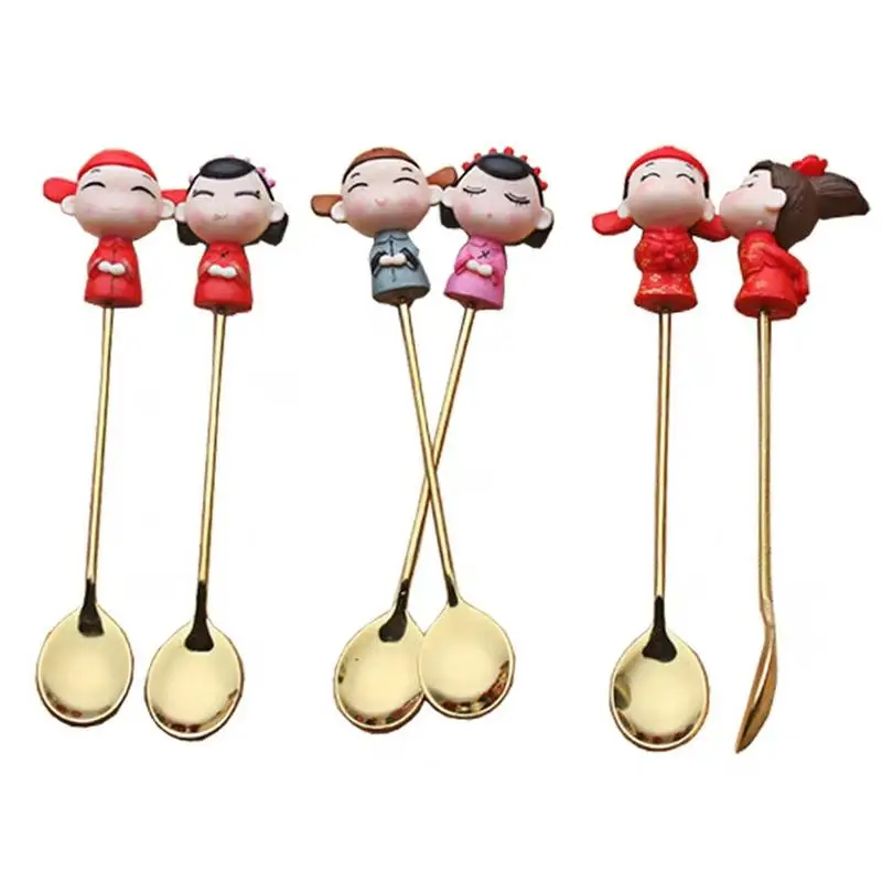 Cute Cartoon Coffee Spoon Couple Personality Stainless Steel Stirring Small Spoon Kitchen Smooth And Easy Clean Mixer
Cute Cartoon Coffee Spoon Couple Personality Stainless Steel Stirring Small Spoon Kitchen Smooth And Easy Clean Mixer
