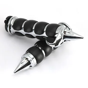 Motorcycle 1" 25mm Chrome Spike Handlebar Hand Grips w/ Throttle Boss Uinversal for Harley Cruiser Chopper Touring Custom
Motorcycle 1" 25mm Chrome Spike Handlebar Hand Grips w/ Throttle Boss Uinversal for Harley Cruiser Chopper Touring Custom