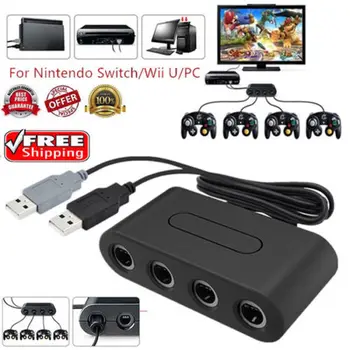 4 Port Gamecube NGC Controller Adapter For Nintendo Wii U & Switch and PC USB Converters
4 Port Gamecube NGC Controller Adapter For Nintendo Wii U & Switch and PC USB Converters