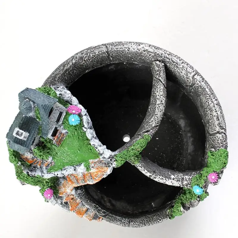 Garden Micro Landscape Flower Pot Pastoral Villa Resin Flowerpot Succulent Plants Planter Desktop Potted Holder Home Decoration
Garden Micro Landscape Flower Pot Pastoral Villa Resin Flowerpot Succulent Plants Planter Desktop Potted Holder Home Decoration