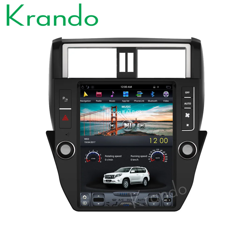 Krando Android 8.1 12.1" Tesla big screen car multimedia player GPS for Toyota Prado 150 2010-2013 radio stereo navigation BT
Krando Android 8.1 12.1" Tesla big screen car multimedia player GPS for Toyota Prado 150 2010-2013 radio stereo navigation BT