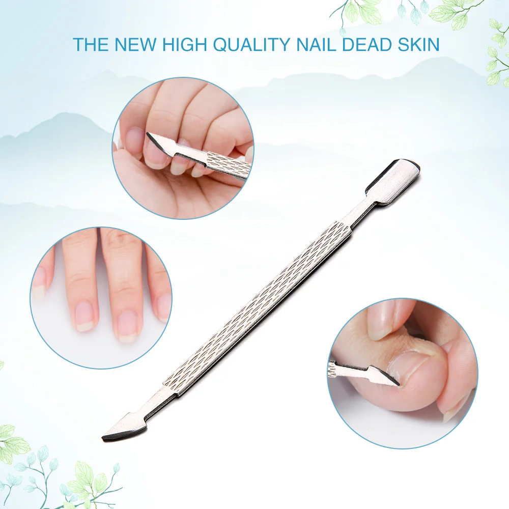Stainless Steel Double-ended Nail Cuticle Trimmer Dead Skin Callus Remover Nail Cuticle Remover Anti-slip Manicure Pedicure
Stainless Steel Double-ended Nail Cuticle Trimmer Dead Skin Callus Remover Nail Cuticle Remover Anti-slip Manicure Pedicure