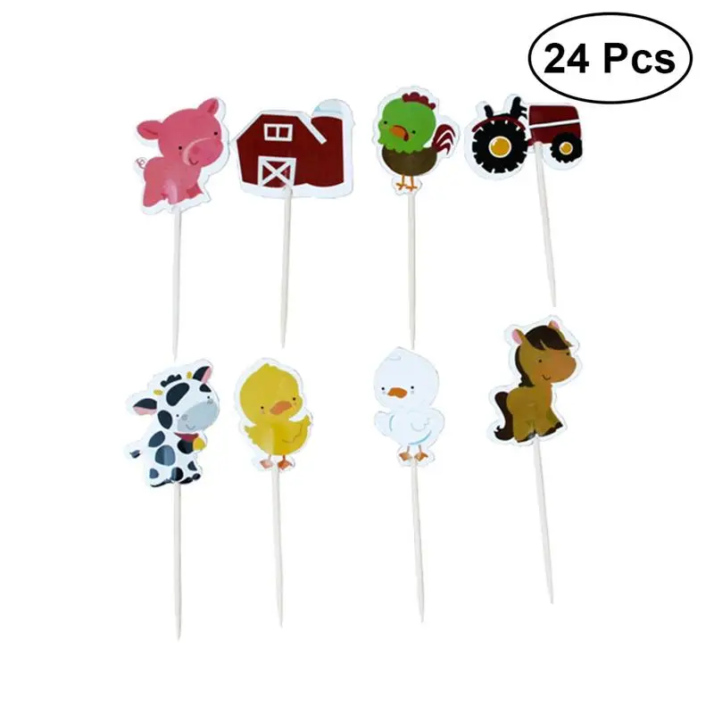 24 Pcs Farm Animal Tractor Cake Decorations Lovely Adorable Cute Cake Decorating Supplies for Party Ceremony Birthday
24 Pcs Farm Animal Tractor Cake Decorations Lovely Adorable Cute Cake Decorating Supplies for Party Ceremony Birthday