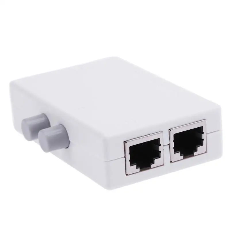 100MHz Mini Dual 2 Way Port RJ45 Network Ethernet Network Box Switcher Networking Dual Port Manual Sharing Switch Adapter HUB
100MHz Mini Dual 2 Way Port RJ45 Network Ethernet Network Box Switcher Networking Dual Port Manual Sharing Switch Adapter HUB