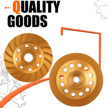 4 inch/115mm 7 Inch/180mm Large agglomerate diamond bowl mill diamond Coated grinding wheel marble disc for Angle Grinder Tool
4 inch/115mm 7 Inch/180mm Large agglomerate diamond bowl mill diamond Coated grinding wheel marble disc for Angle Grinder Tool