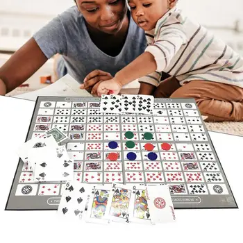 Table Game Pattern Big Chess Board Game English And Arabic Sequence Game Chess Family Game Toy 2-12 Persons Foldable 50*38CM
Table Game Pattern Big Chess Board Game English And Arabic Sequence Game Chess Family Game Toy 2-12 Persons Foldable 50*38CM