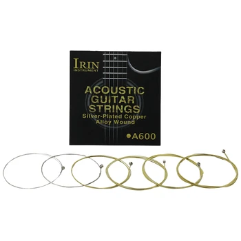 Irin 6Pcs Acoustic Guitar Strings Replacement Full(0.3-1.1Mm)Steel Core Copper Alloy Wound With End Ball Medium Tensio
Irin 6Pcs Acoustic Guitar Strings Replacement Full(0.3-1.1Mm)Steel Core Copper Alloy Wound With End Ball Medium Tensio