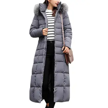 MISSKY Women Winter Thicken Long Large Size Cotton Coat Solid Color Hooded Zipper Closure Coat
MISSKY Women Winter Thicken Long Large Size Cotton Coat Solid Color Hooded Zipper Closure Coat