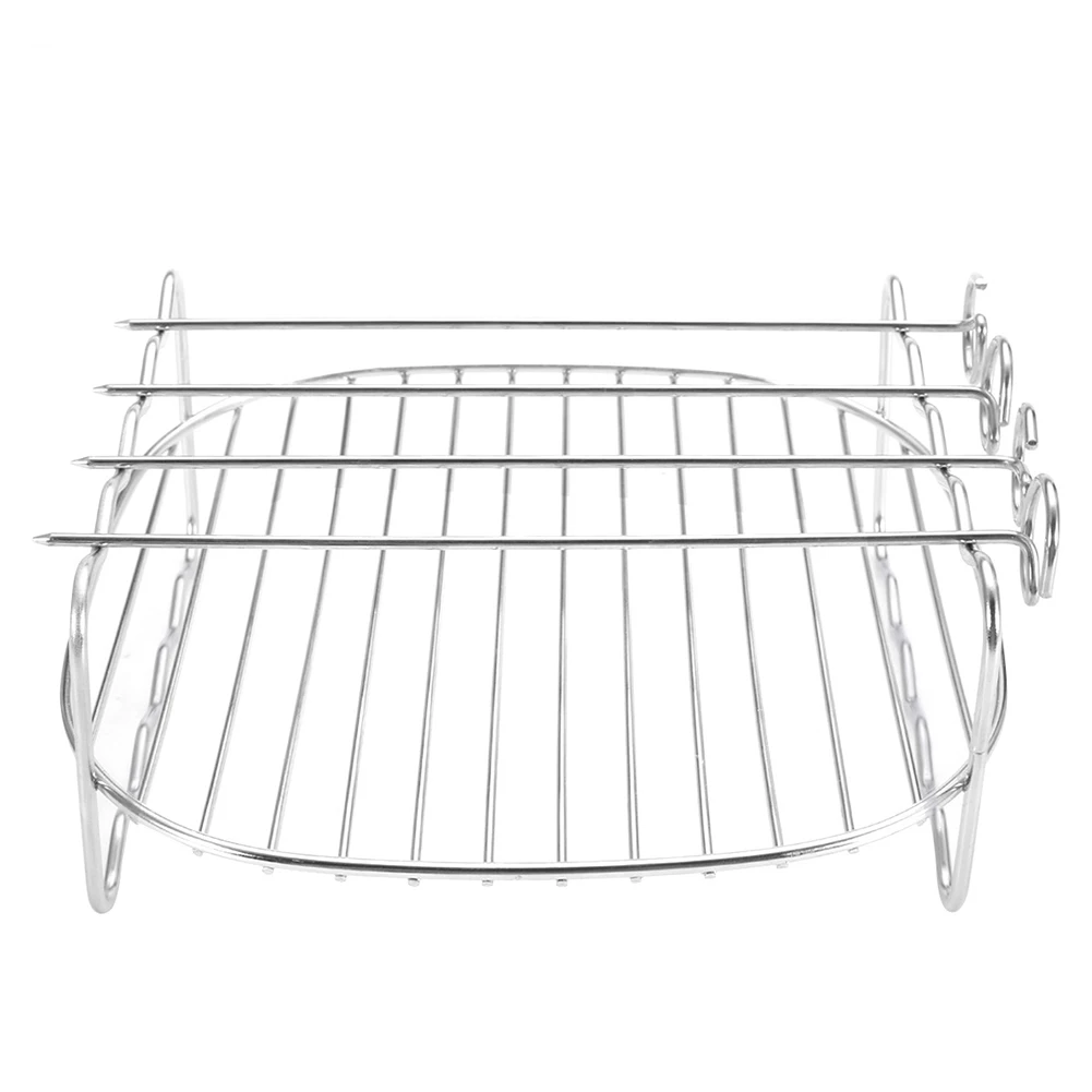 Skewers BBQ Rack Replacement Home Barbecue Holder Baking Tray Double-deck Air Fryer Stainless Steel
Skewers BBQ Rack Replacement Home Barbecue Holder Baking Tray Double-deck Air Fryer Stainless Steel