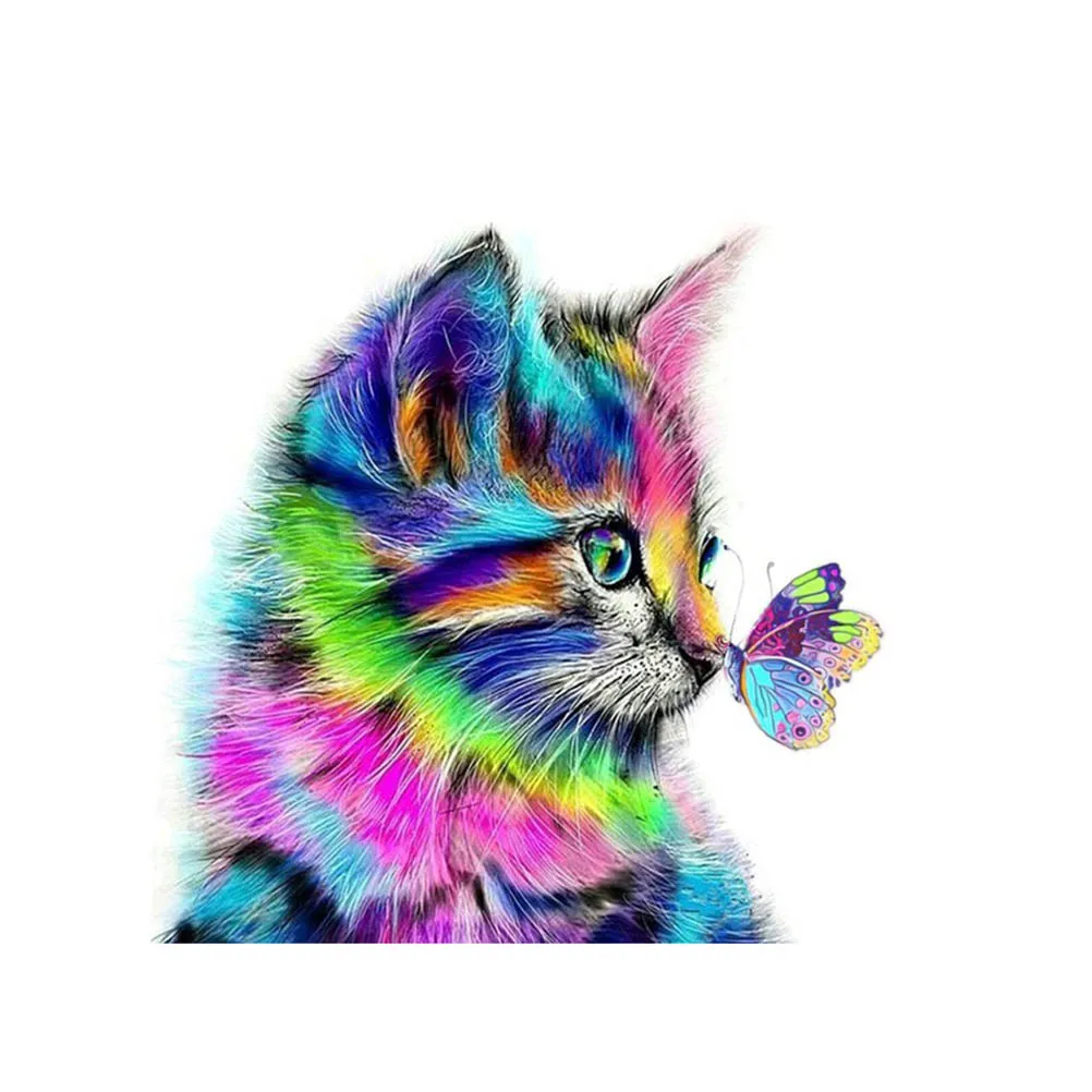 30X30cm Diamond Painting Cat and Butterfly Pattern Cross Stitch Painting by Diamond Home Ornaments 8316
30X30cm Diamond Painting Cat and Butterfly Pattern Cross Stitch Painting by Diamond Home Ornaments 8316