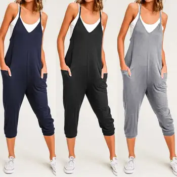 Celmia Summer Rompers Women's Jumpsuits 2020 Fashion Straps Casual Loose Solid Overalls Sleeveless Beach Playsuits Plus Size 5XL
Celmia Summer Rompers Women's Jumpsuits 2020 Fashion Straps Casual Loose Solid Overalls Sleeveless Beach Playsuits Plus Size 5XL