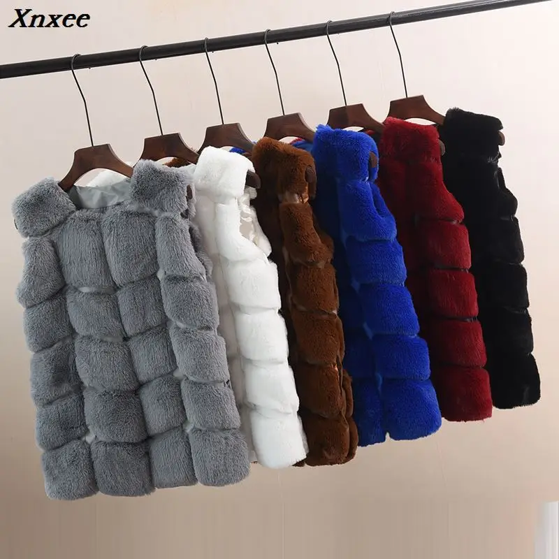 Faux Fur Coat Winter Women 2018 Casual Plus Size Warm Sleeveless Faux Fox Fur Vest Winter Jacket Coat Women casaco feminino 5XL
Faux Fur Coat Winter Women 2018 Casual Plus Size Warm Sleeveless Faux Fox Fur Vest Winter Jacket Coat Women casaco feminino 5XL