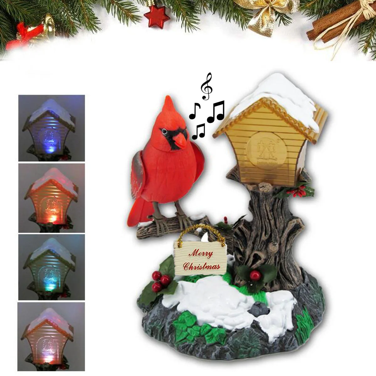 Christams Electronic Red Cardinal Bird Musical Dancing Toy Sound Activated Xmas Decor Gift Plastic Battery Operated 15x12x12cm
Christams Electronic Red Cardinal Bird Musical Dancing Toy Sound Activated Xmas Decor Gift Plastic Battery Operated 15x12x12cm