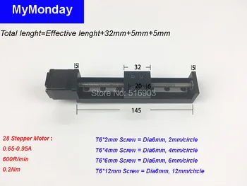 LW28 Effective Travel Lenght 50mm 100mm Mini Linear Guide Motion Module Table Rail T-Screw Dia 6mm+28 Stepper Motor
LW28 Effective Travel Lenght 50mm 100mm Mini Linear Guide Motion Module Table Rail T-Screw Dia 6mm+28 Stepper Motor