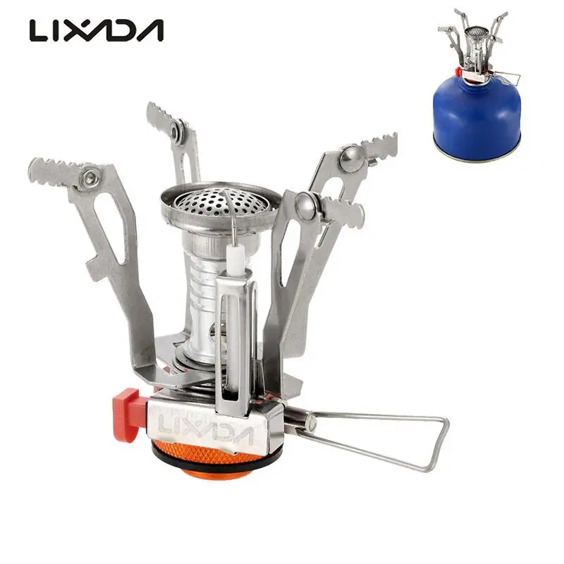 Lixada Gas Stove Super Lightweight Mini Pocket Outdoor Hiking Cooking Burner Folding Camping Gas Stove 3000W Outdoor Stove
Lixada Gas Stove Super Lightweight Mini Pocket Outdoor Hiking Cooking Burner Folding Camping Gas Stove 3000W Outdoor Stove
