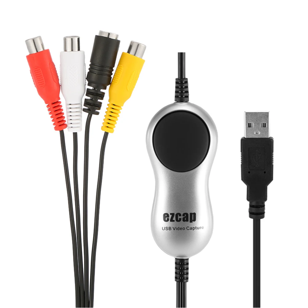 Ezcap Video Capture HD Video Converter Recorder USB 2.0 DVD VHS DVR Adapter Easycap Video Audio to Digital for Windows 10 8.1 7
Ezcap Video Capture HD Video Converter Recorder USB 2.0 DVD VHS DVR Adapter Easycap Video Audio to Digital for Windows 10 8.1 7