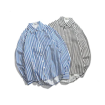 Spring New Dress Shirt Men Slim Fashion Striped Casual Shirt Man Streetwear Trend Wild Long-sleeved Shirt Social Men Shirt
Spring New Dress Shirt Men Slim Fashion Striped Casual Shirt Man Streetwear Trend Wild Long-sleeved Shirt Social Men Shirt