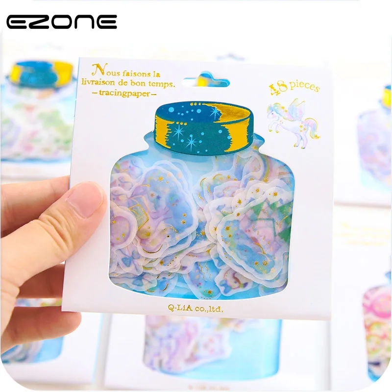 EZONE 1pcs/Set Drifting Bottles Stickers Scrapbooking Notes Decor PVC Material Cartoon Sticker Students Kids Stationery Stickers
EZONE 1pcs/Set Drifting Bottles Stickers Scrapbooking Notes Decor PVC Material Cartoon Sticker Students Kids Stationery Stickers