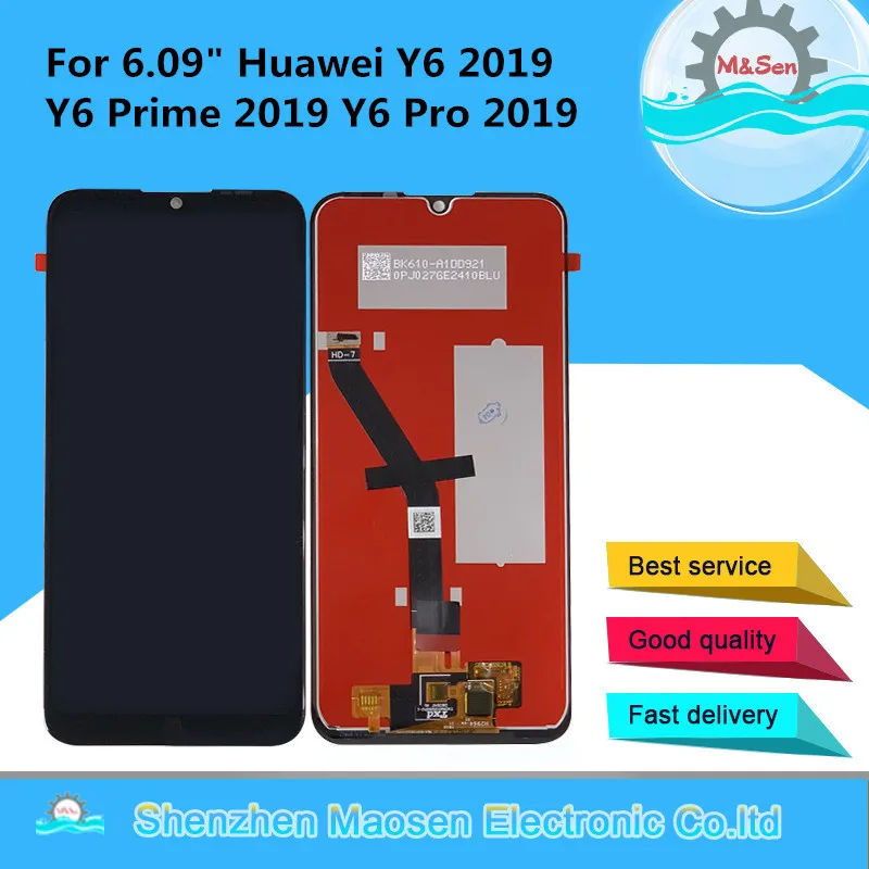 Original M&Sen For 6.09" Huawei Y6 2019 Y6 Prime 2019 Y6 Pro 2019 LCD Display Screen+Touch Screen Digitizer MRD-LX1F MRD-LX1
Original M&Sen For 6.09" Huawei Y6 2019 Y6 Prime 2019 Y6 Pro 2019 LCD Display Screen+Touch Screen Digitizer MRD-LX1F MRD-LX1