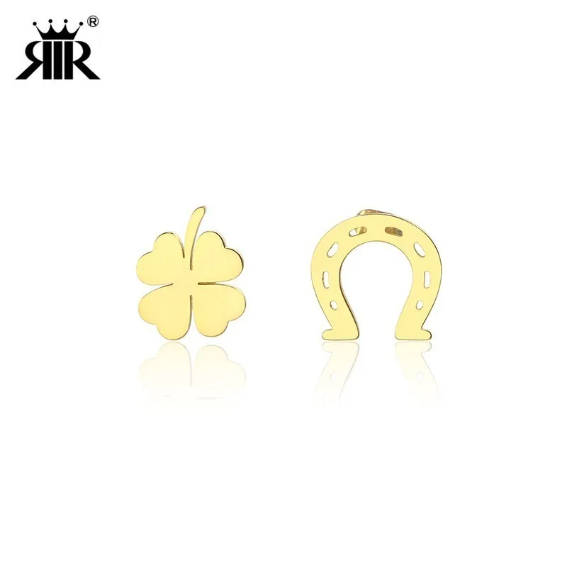 RIR Simple Exquisite Four Leaf Clover Good Luck Earrings Clover Flower Earrings Jewelry Arched Hollow Earrings
RIR Simple Exquisite Four Leaf Clover Good Luck Earrings Clover Flower Earrings Jewelry Arched Hollow Earrings