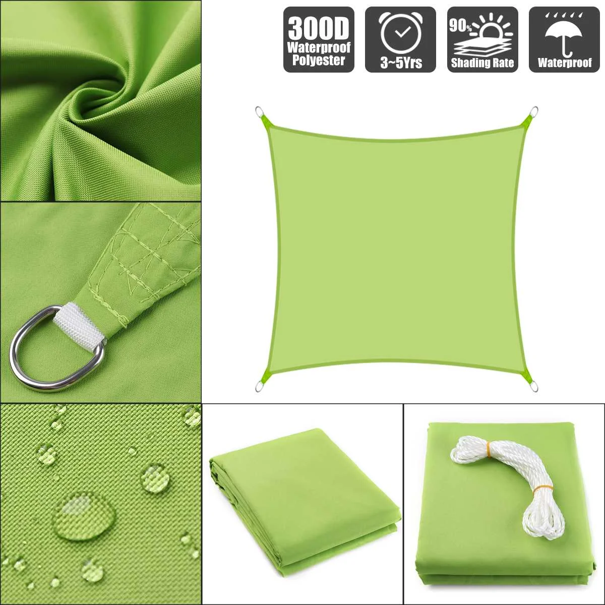 3.6x3.6x3.6 4x4x4 5x5x53x3x4.3 3x4x5 4x4x5.7 5x5x7.1 Green Polyester Oxford Fabric Square Rectangle Shade Sail
3.6x3.6x3.6 4x4x4 5x5x53x3x4.3 3x4x5 4x4x5.7 5x5x7.1 Green Polyester Oxford Fabric Square Rectangle Shade Sail