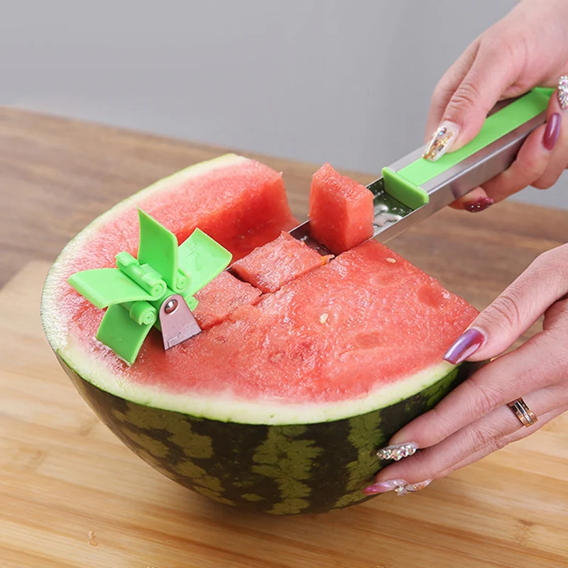 Kitchen Watermelon Slicer Cutter Tongs Corer Fruit Melon Stainless Steel Tools Watermelon Cut Refreshing Watermelon Cubes
Kitchen Watermelon Slicer Cutter Tongs Corer Fruit Melon Stainless Steel Tools Watermelon Cut Refreshing Watermelon Cubes