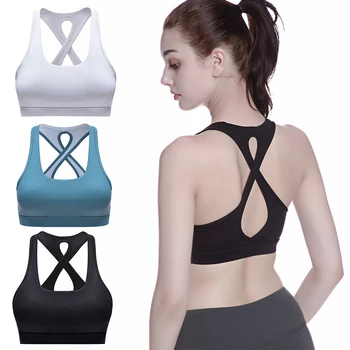 Woman Back Cross Sport Bra Seamless Breathable Athletic Vest Fitness Yoga Gathering Sports Bra Polyester Active Clothing Kits
Woman Back Cross Sport Bra Seamless Breathable Athletic Vest Fitness Yoga Gathering Sports Bra Polyester Active Clothing Kits