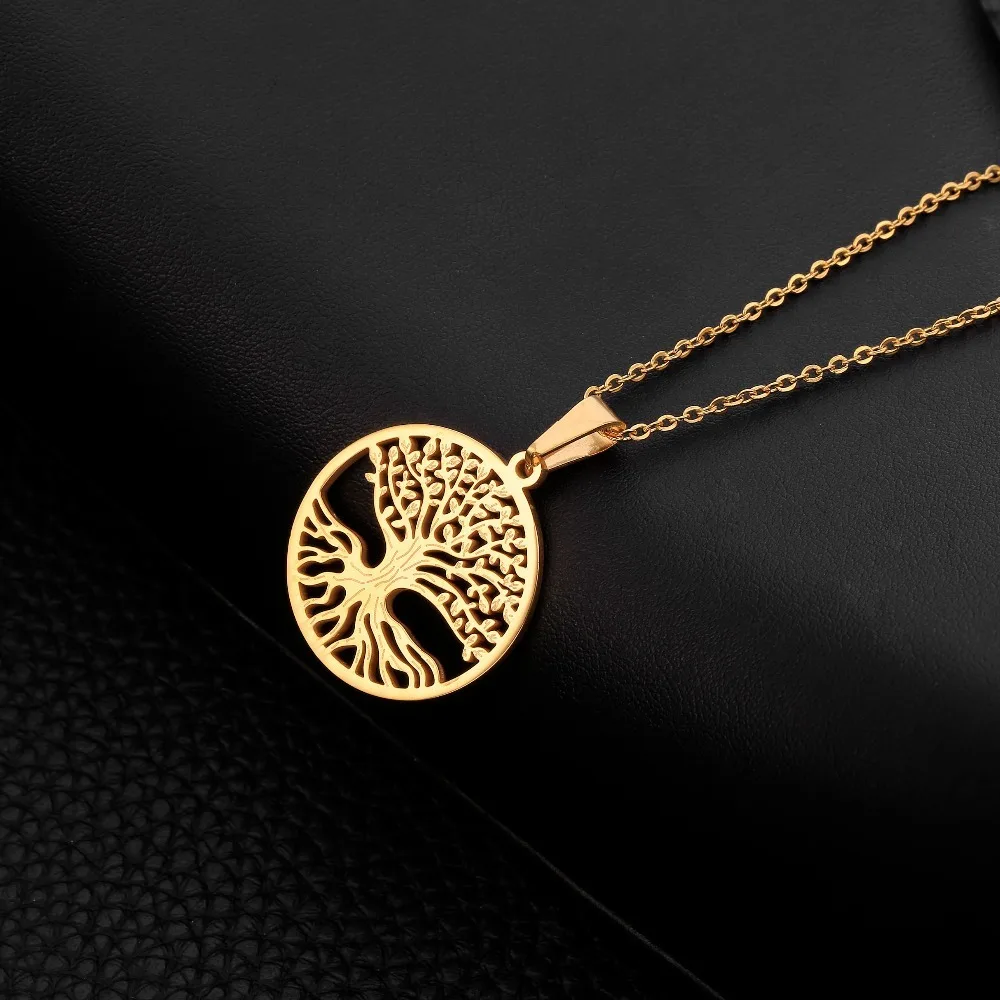 Stainless Steel Pendant For Women Tree Of Life Choker Necklace Men Silver Gold Hollow Pendant Necklace 2019 Fashion Jewelry
Stainless Steel Pendant For Women Tree Of Life Choker Necklace Men Silver Gold Hollow Pendant Necklace 2019 Fashion Jewelry