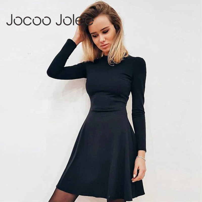Jocoo Jolee Women Casual A-Line Dress Long Sleeve Solid Bodycon Mini Dress Spring Autumn New Elegant Slim Party Club Dress
Jocoo Jolee Women Casual A-Line Dress Long Sleeve Solid Bodycon Mini Dress Spring Autumn New Elegant Slim Party Club Dress
