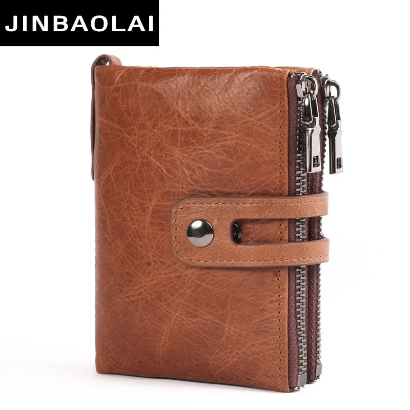 JINBAOLAI Genuine Leather Men Wallet Small Men Walet Zipper Hasp Male Portomonee Short Coin Purse Brand Purse Carteira For Rfid
JINBAOLAI Genuine Leather Men Wallet Small Men Walet Zipper Hasp Male Portomonee Short Coin Purse Brand Purse Carteira For Rfid