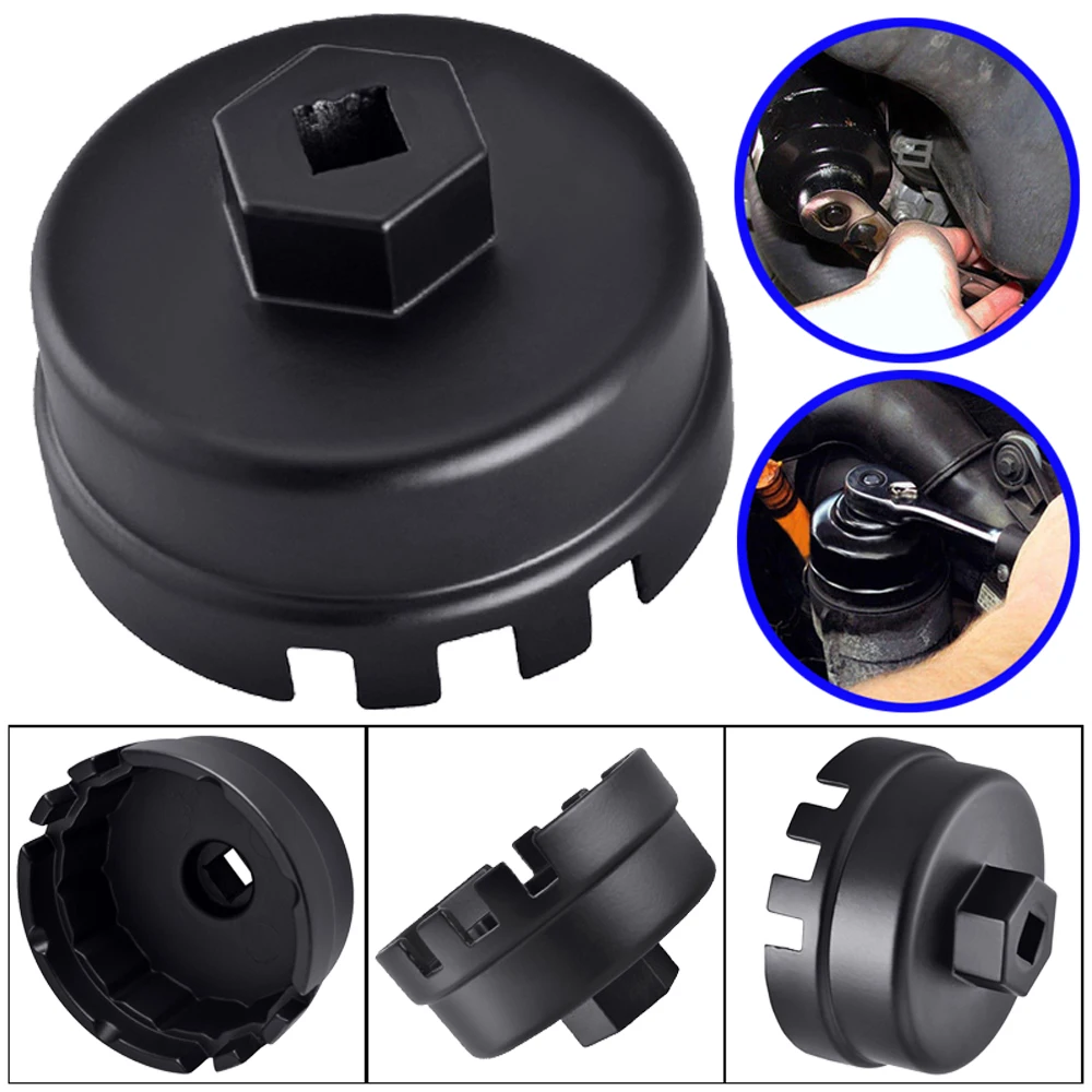 64mm Oil Filter Wrench Cap Housing Tool Remover 14 Flutes Universal for TOYOTA Car Repair Tools Adjustable Car Auto Accessories
64mm Oil Filter Wrench Cap Housing Tool Remover 14 Flutes Universal for TOYOTA Car Repair Tools Adjustable Car Auto Accessories