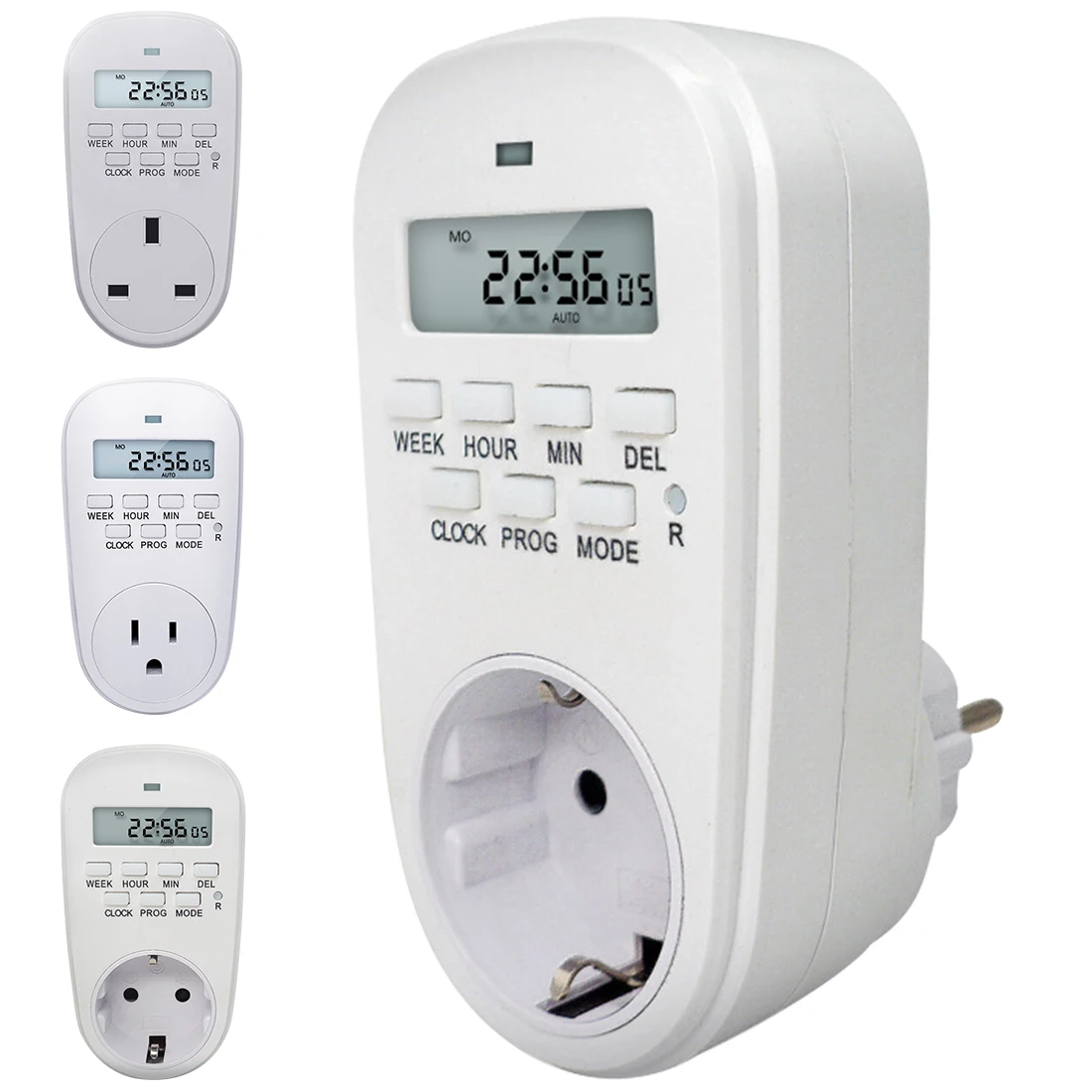 230VAdjustable Programmable Setting of Clock/ On/ Off Time Digital Timer Switch Energy Saving Smart Power Socket EU /US/ UK Plug
230VAdjustable Programmable Setting of Clock/ On/ Off Time Digital Timer Switch Energy Saving Smart Power Socket EU /US/ UK Plug