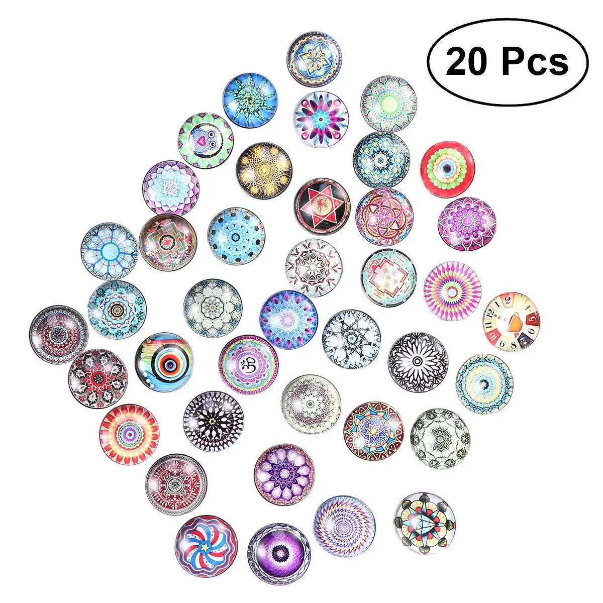 20pcs Snap Buttons Round Various Glass Charm Buttons Exotic Buttons Craft Buttons for Crafting Sewing Jewelry Making
20pcs Snap Buttons Round Various Glass Charm Buttons Exotic Buttons Craft Buttons for Crafting Sewing Jewelry Making