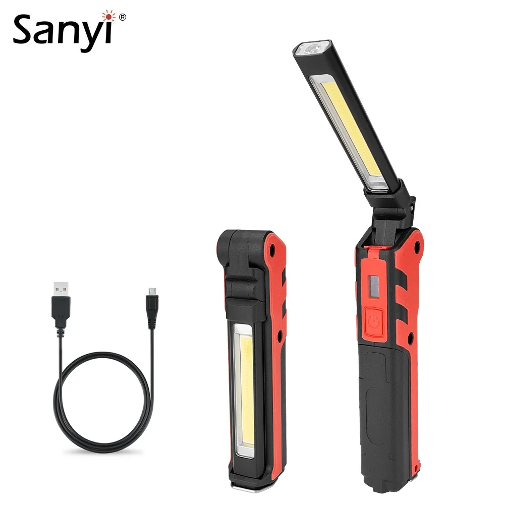 2 in 1 USB Rechargeable COB LED Flashlight Magnetic Work Light Inspection Lamp Camping Tent Lantern Hand Torch Built-in Battery
2 in 1 USB Rechargeable COB LED Flashlight Magnetic Work Light Inspection Lamp Camping Tent Lantern Hand Torch Built-in Battery