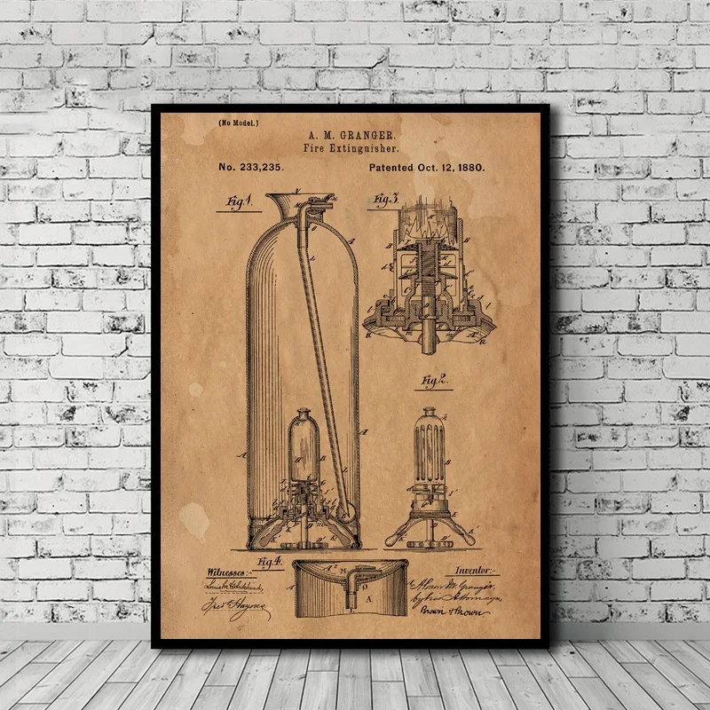 1880 Fire Extinguisher Patent Art Print Poster Canvas Print Wall Art Home Decor No Frame
1880 Fire Extinguisher Patent Art Print Poster Canvas Print Wall Art Home Decor No Frame
