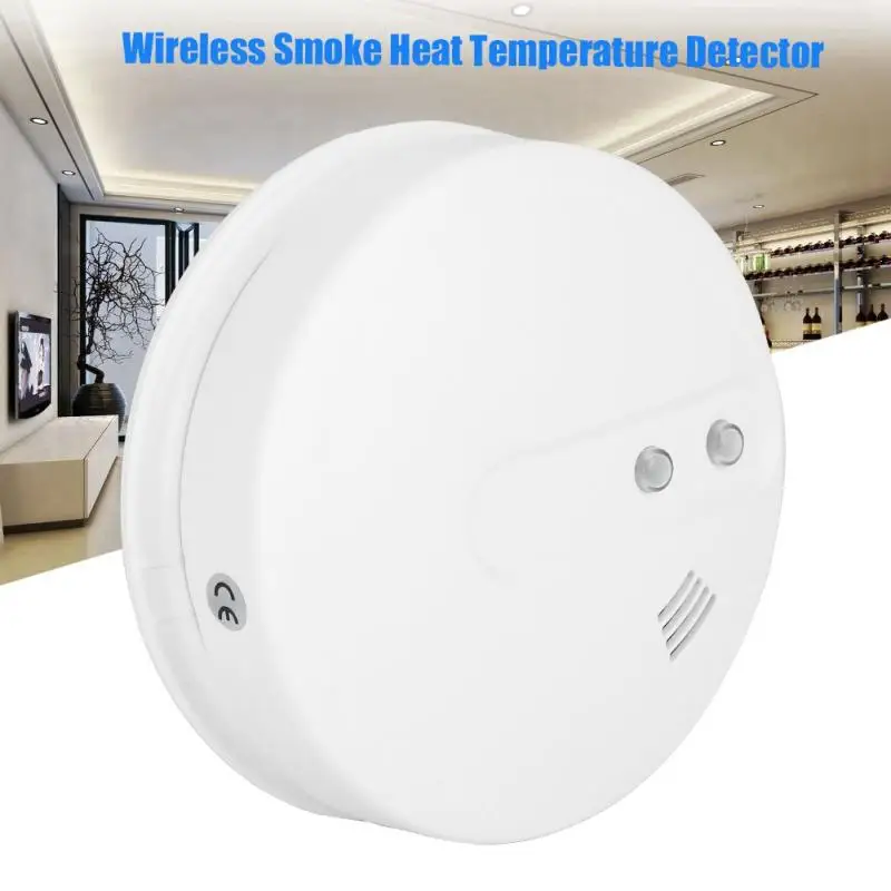 433MHz Wireless Fire Smoke Detector Infrared Photoelectric Heat Temperature Sensor Security Alarm Monitor High Quality
433MHz Wireless Fire Smoke Detector Infrared Photoelectric Heat Temperature Sensor Security Alarm Monitor High Quality