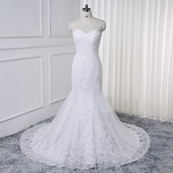 Vestidos de Novia sweetheart Mermaid Lace Wedding Dresses Back Wedding Gown Vintage Plus Size White Wedding Dresses
Vestidos de Novia sweetheart Mermaid Lace Wedding Dresses Back Wedding Gown Vintage Plus Size White Wedding Dresses