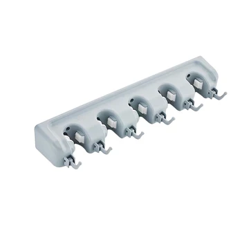 Multifunctional Wall Mounted Mop Brush Broom Holder Hanger Organizer Storage Rack 5 Position With 6 Hooks
Multifunctional Wall Mounted Mop Brush Broom Holder Hanger Organizer Storage Rack 5 Position With 6 Hooks
