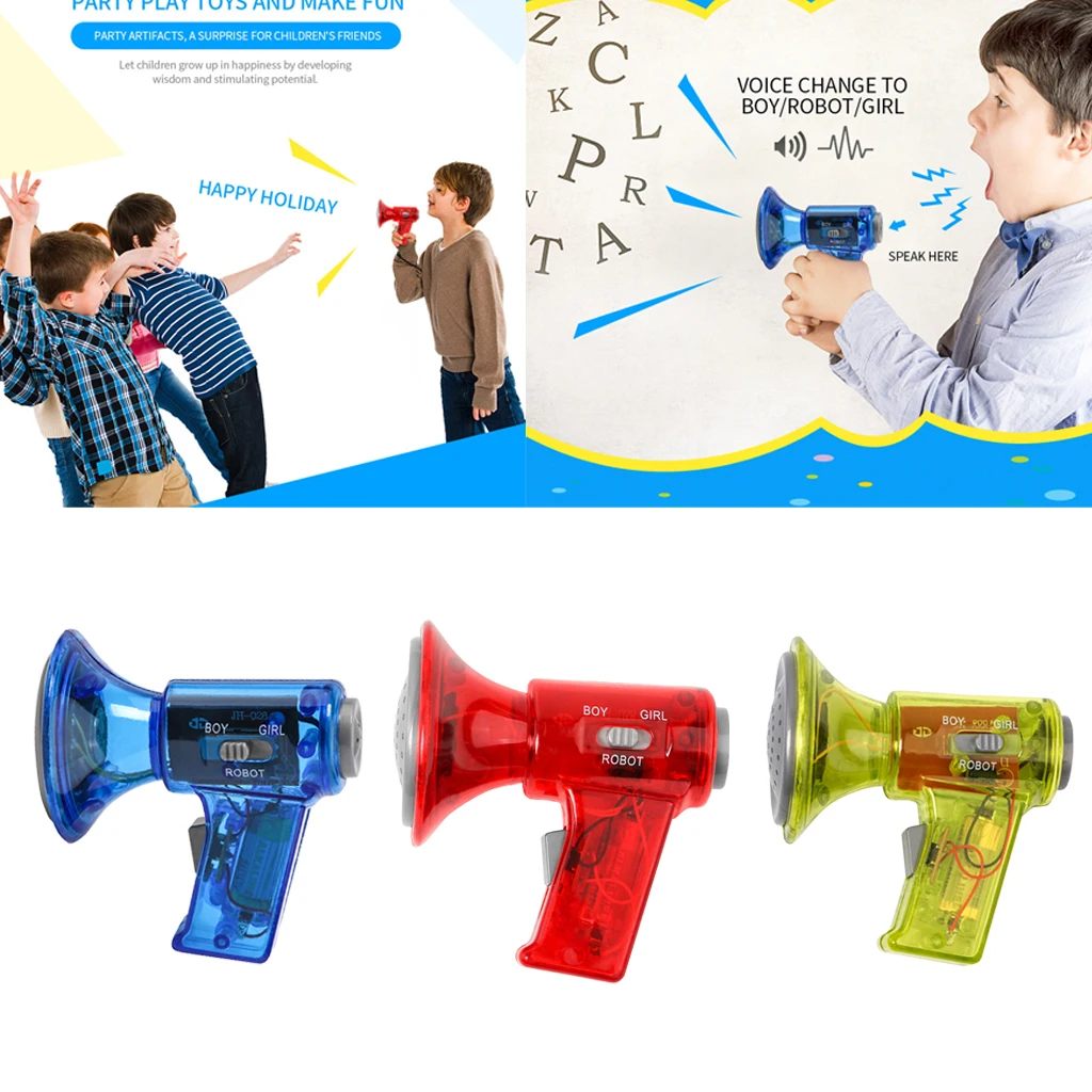 3x Mini Voice Changer Toy With 3 Voice Modifiers (Boy Girl Robot), Kids Interactive Prank Toy - Assorted Colors
3x Mini Voice Changer Toy With 3 Voice Modifiers (Boy Girl Robot), Kids Interactive Prank Toy - Assorted Colors