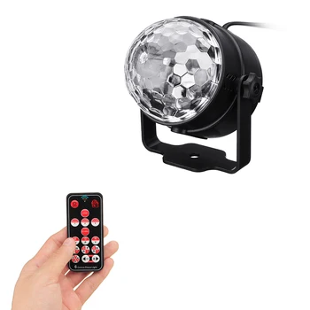 CLAITE 7W RGBYW Effect Light Voice Activated Remote Control LED Crystal Magic Ball Light for Bar Show AC100-240V
CLAITE 7W RGBYW Effect Light Voice Activated Remote Control LED Crystal Magic Ball Light for Bar Show AC100-240V
