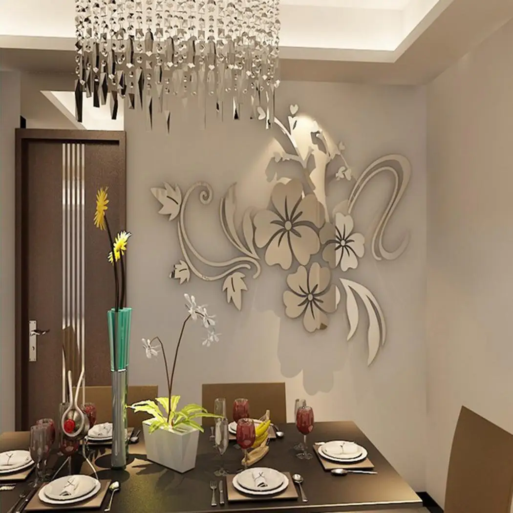 Home Decorative Self-adhesive Flower Pattern Mirror Removable Wall You can DIY what you like. Sticker
Home Decorative Self-adhesive Flower Pattern Mirror Removable Wall You can DIY what you like. Sticker