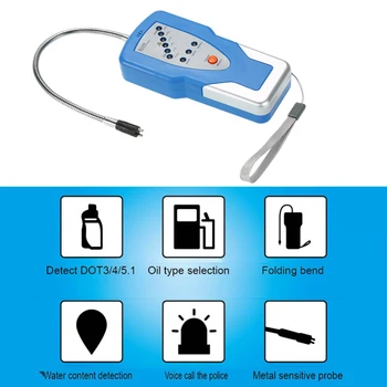Brake Fluid Tester Automotive Brake System Fluid Detector LED Indicator 240mm Goose Neck Brake Fluid Tester
Brake Fluid Tester Automotive Brake System Fluid Detector LED Indicator 240mm Goose Neck Brake Fluid Tester
